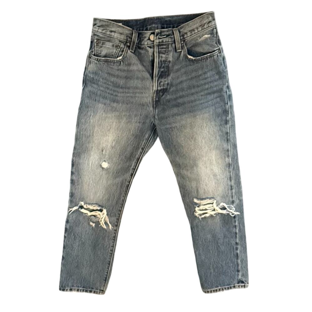 Levis 501 Big E Jeans 27x26 Relaxed Womens Boyfriend Size 4 - 6 Comfort